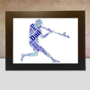 Personalised Baseball word art