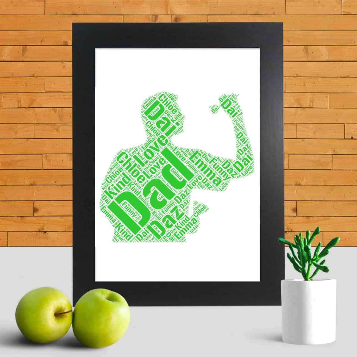 Darts word art print