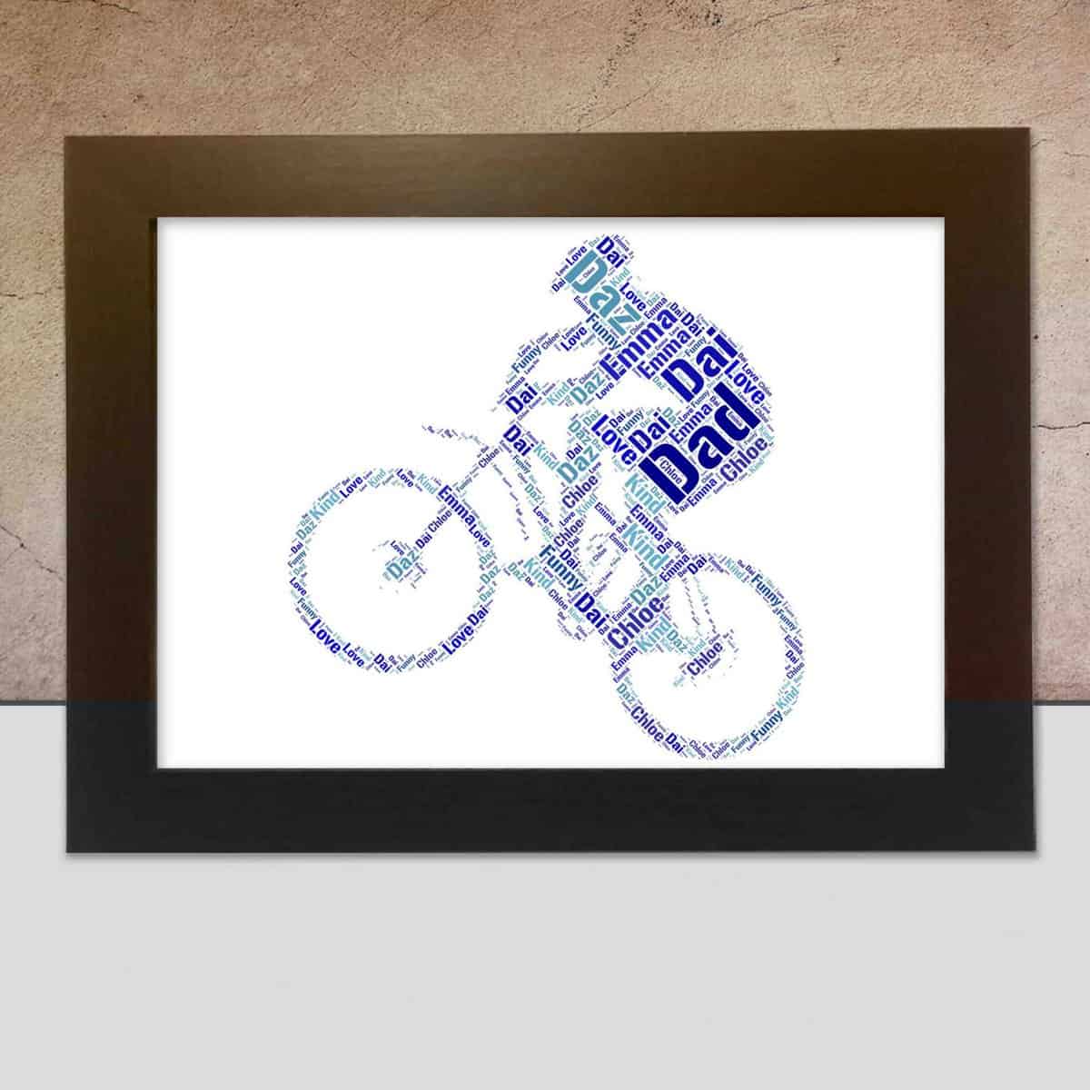 Personalised Bmx word art