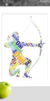 Archer word art print
