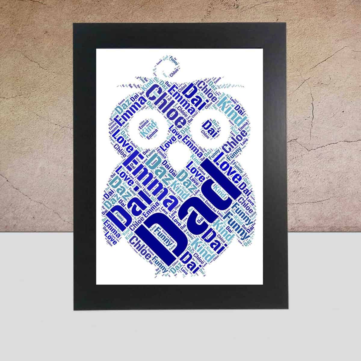 Personalised Owl Print – Custom Word Art Gift - Image 3
