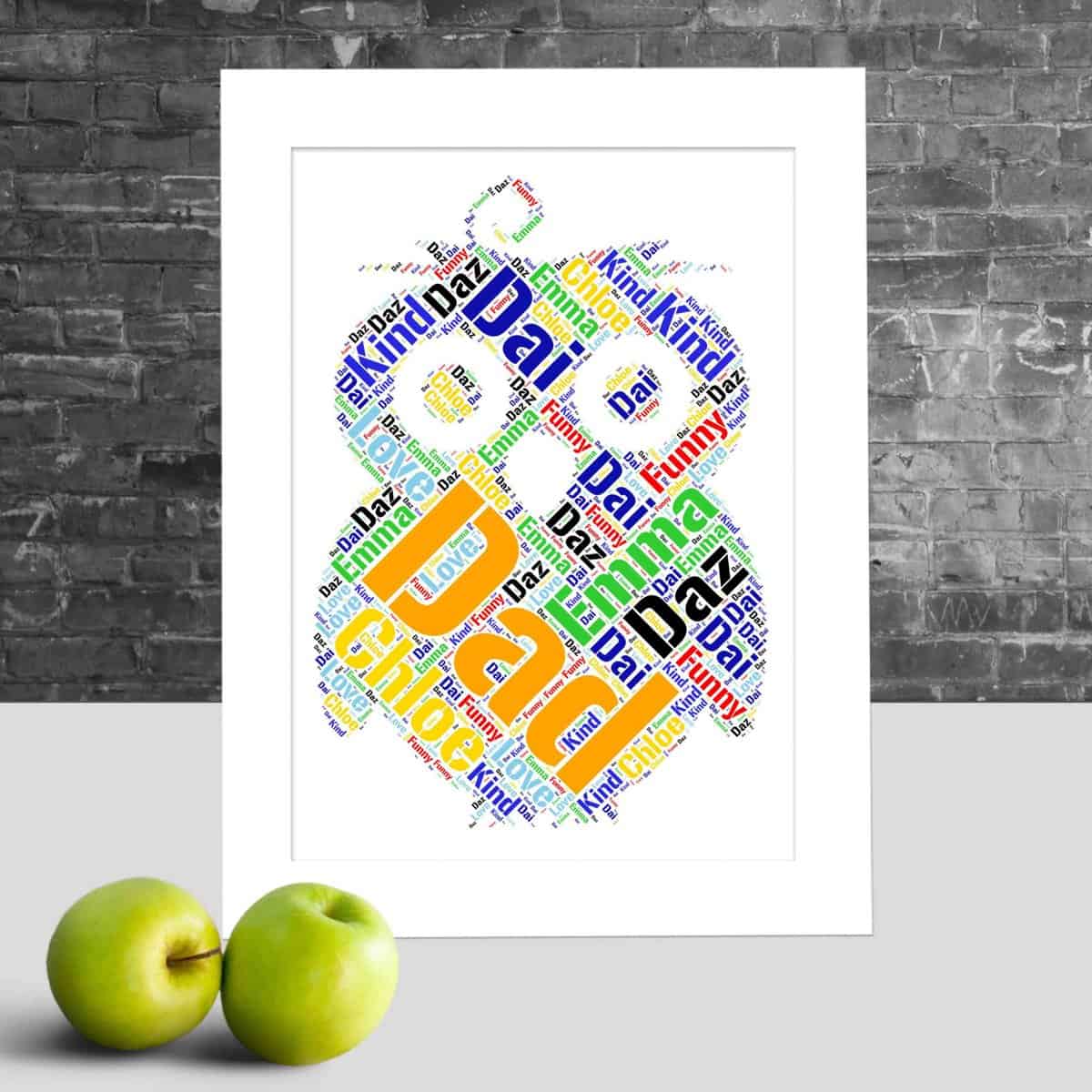 Personalised Owl Print – Custom Word Art Gift - Image 2