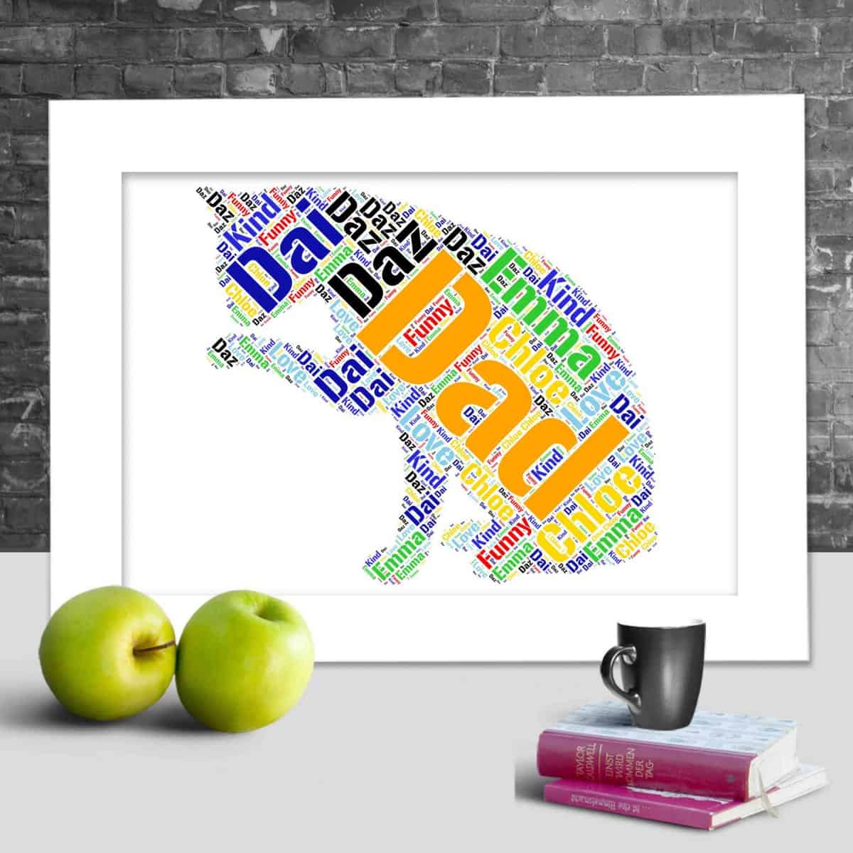 Cat Custom Print – Personalised Word Art Design - Image 2
