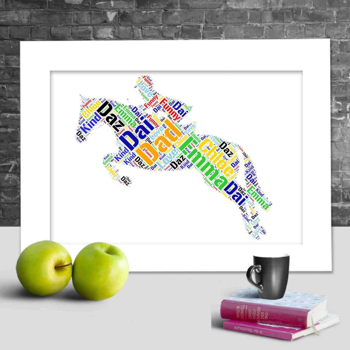 Horse Riding Custom Print – Personalised Word Art Design - Image 2