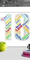 Personalised 18th anniversary
