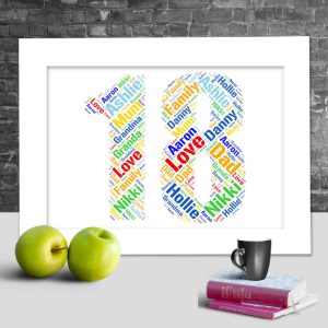 Personalised 18th anniversary
