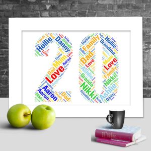 Personalised 20th anniversary