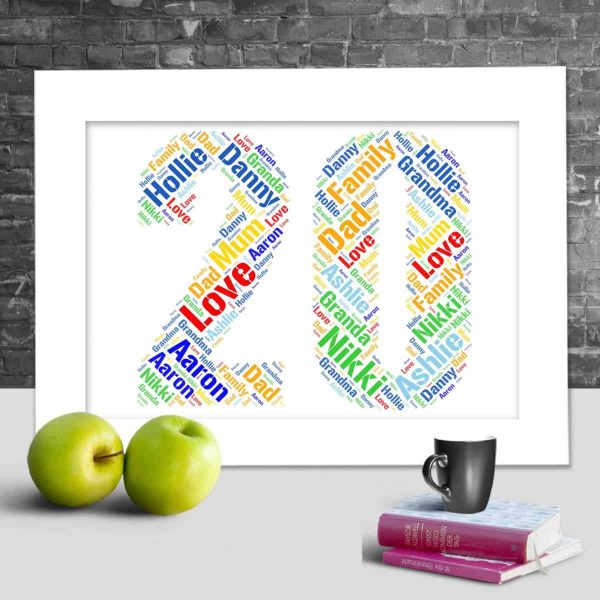 Personalised 20th anniversary