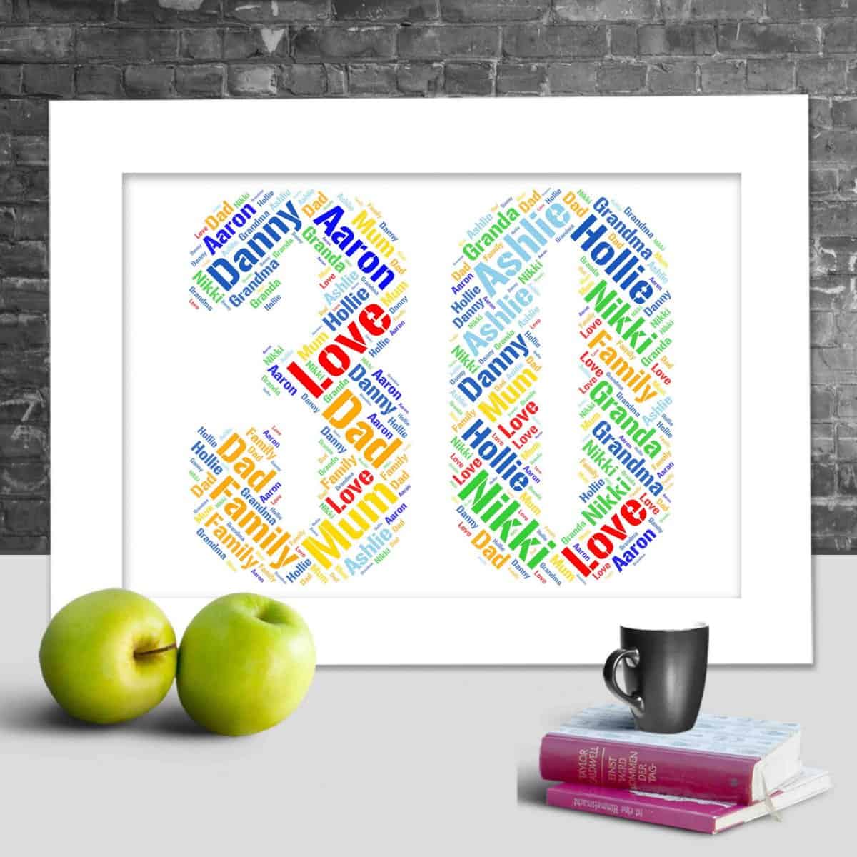 Personalised 30th anniversary