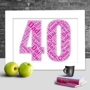 Personalised 40th anniversary