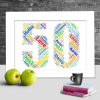 50th anniversary word art