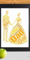 Personalised wedding word art