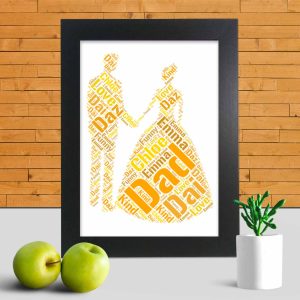 Personalised wedding word art