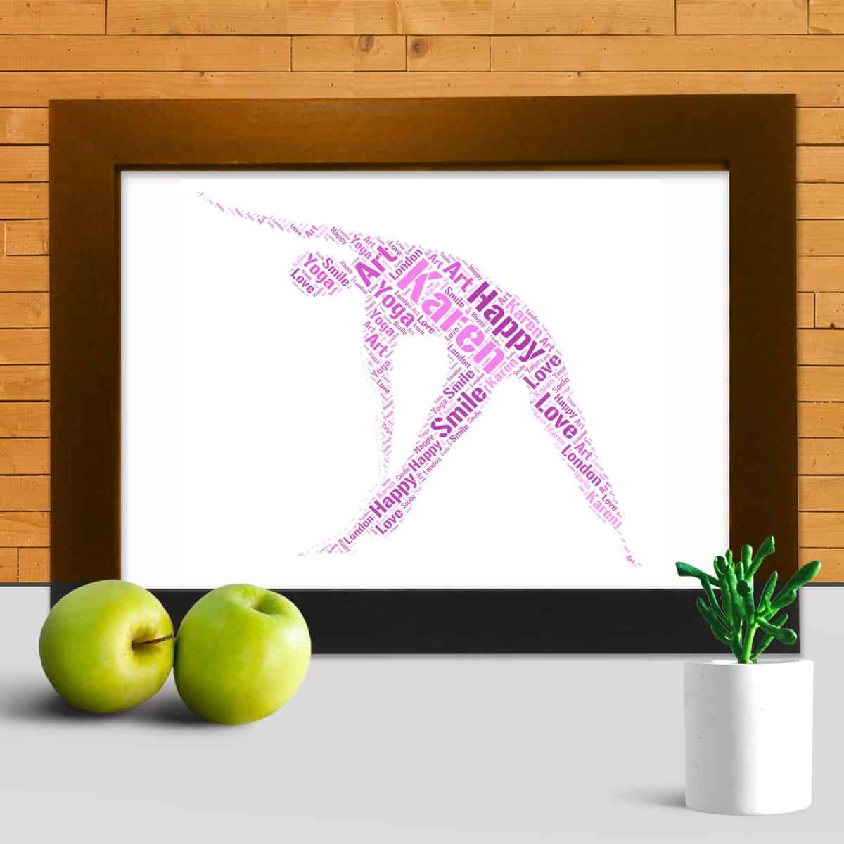Yoga word art