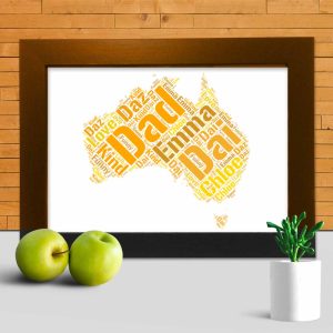 Personalised Australia word art