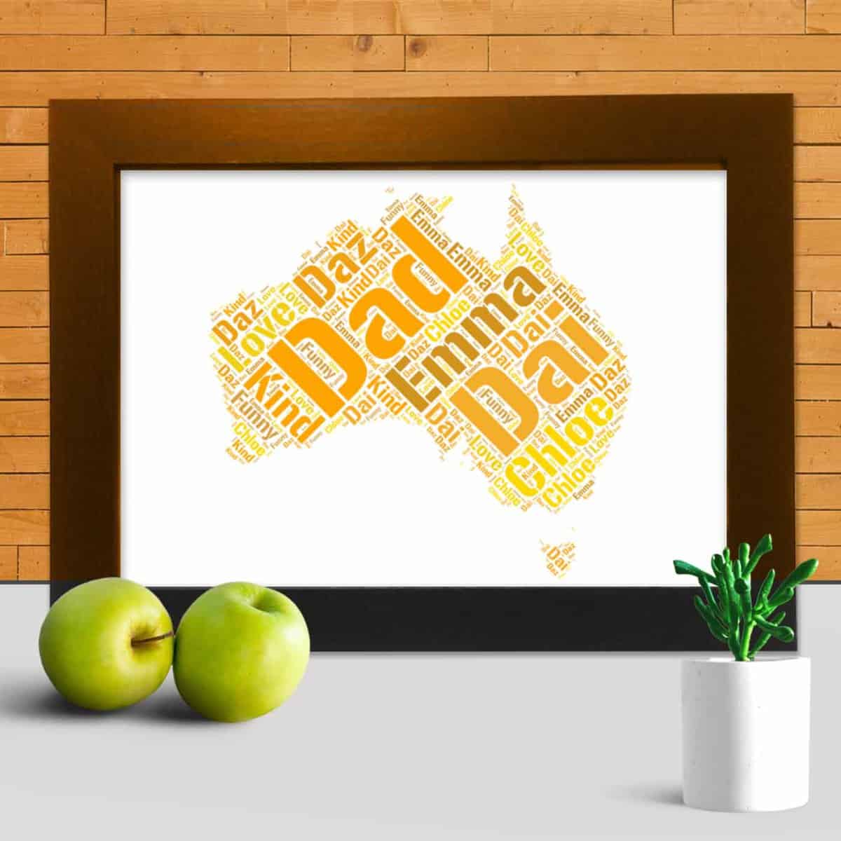 Personalised Australia word art