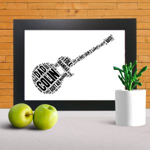 Acoustic Guitar word art