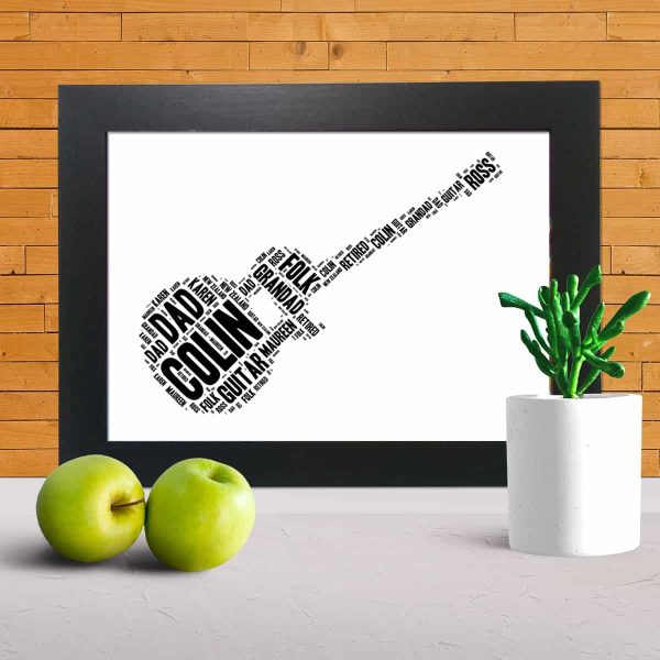 Acoustic Guitar word art