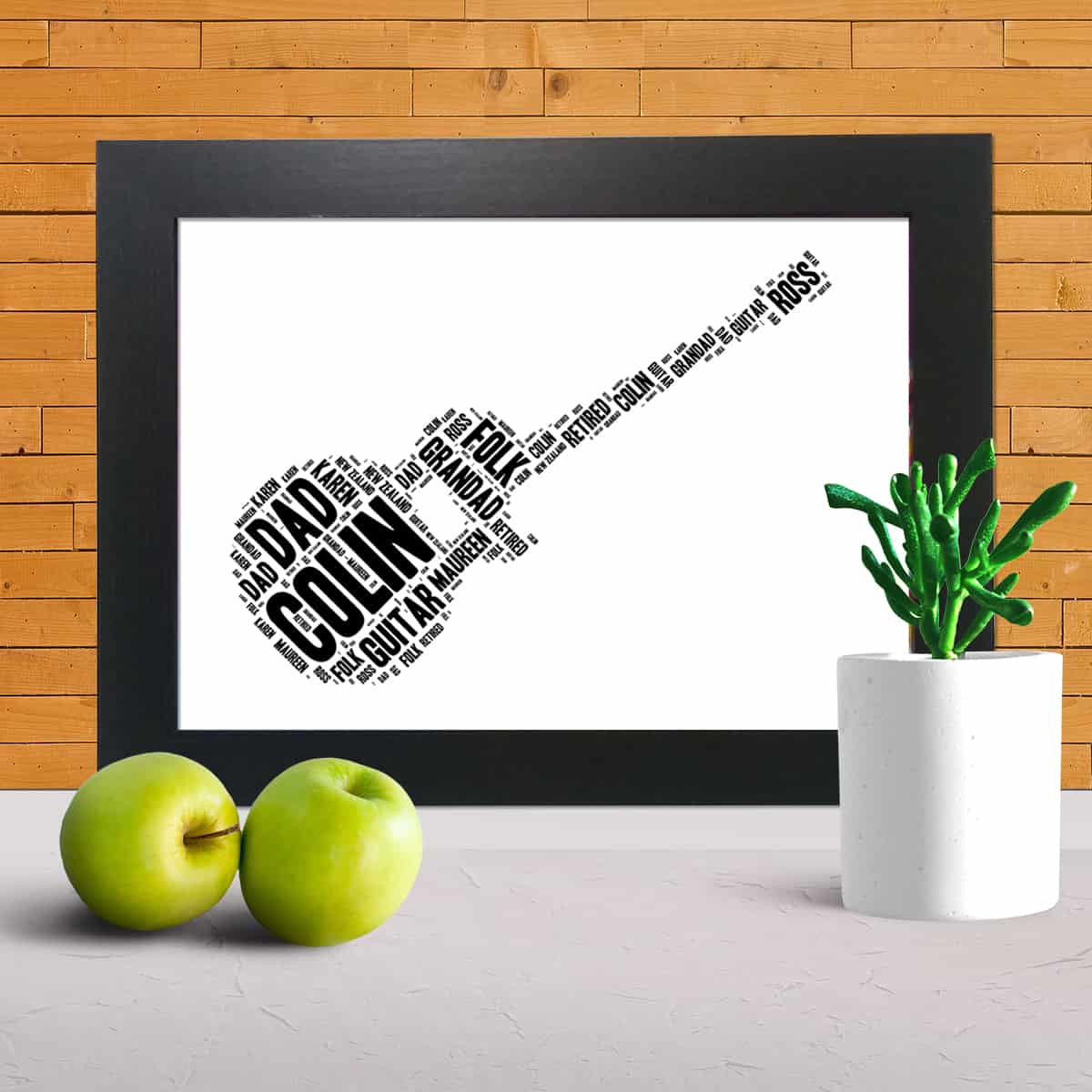 Acoustic Guitar word art