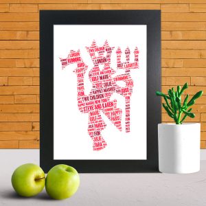 Manchester United word art