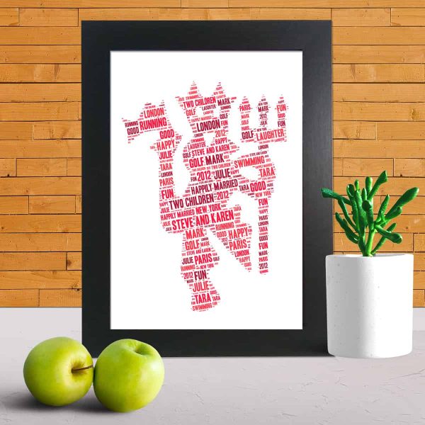 Manchester United word art