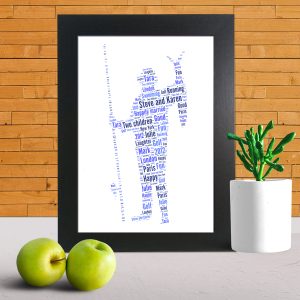Fisherman word art print
