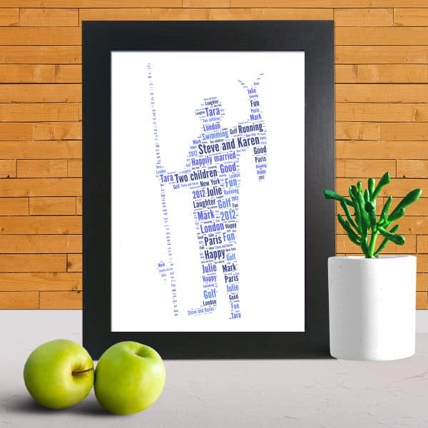 Fisherman word art print