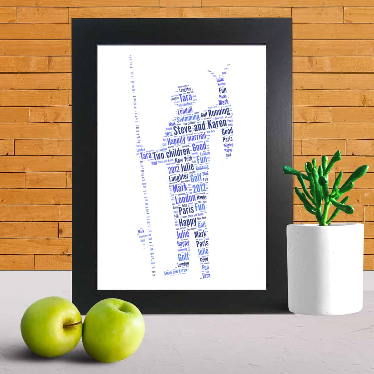 Fisherman word art print