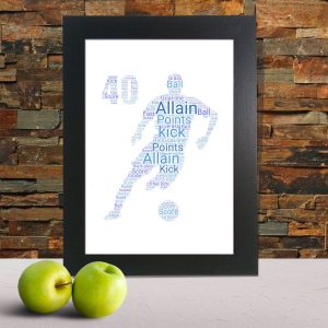Personalised Footballer 40th