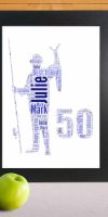 Personalised fishing 50th