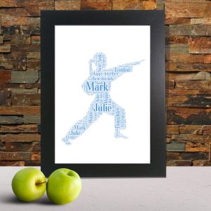 Personalised female Karate Word Art