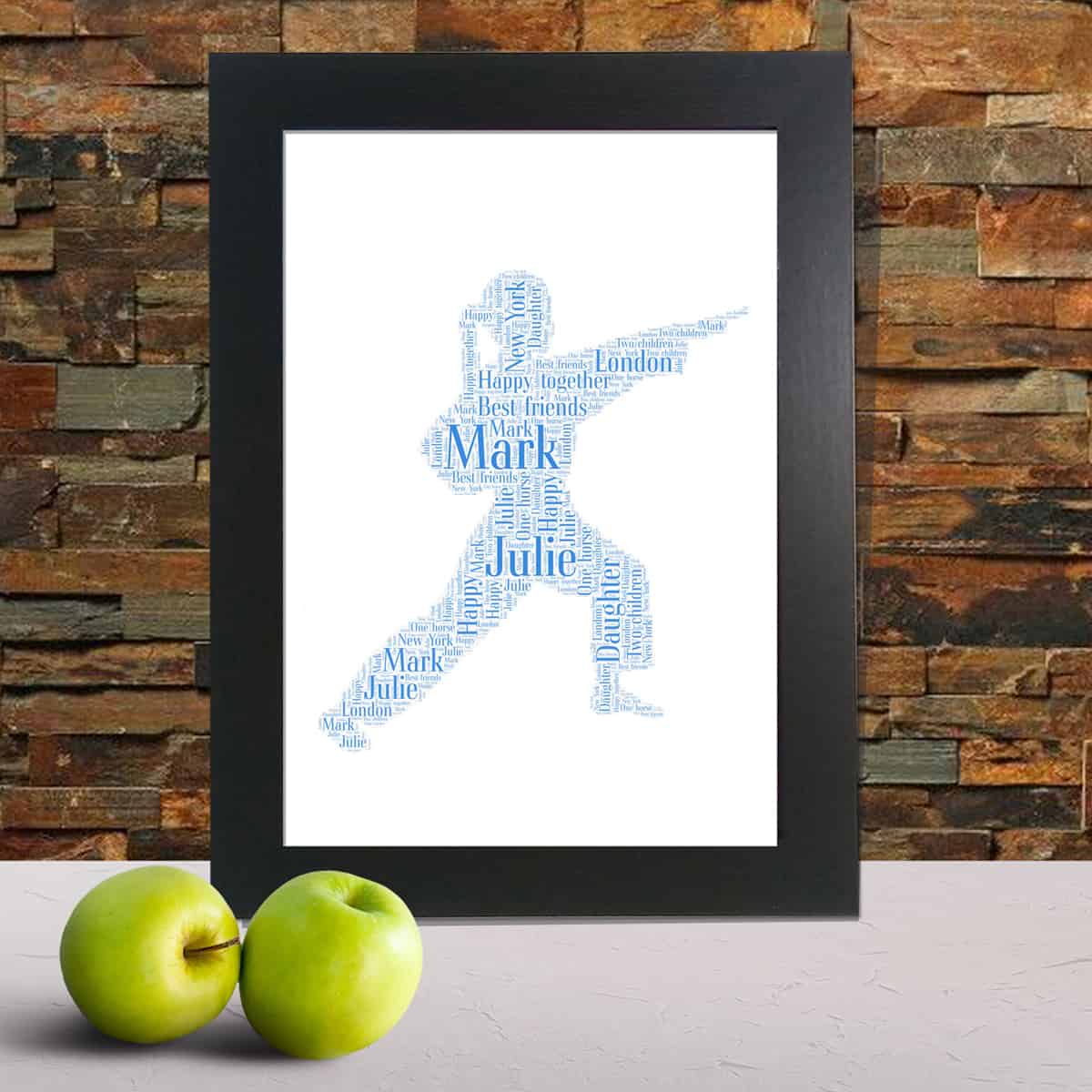 Personalised female Karate Word Art