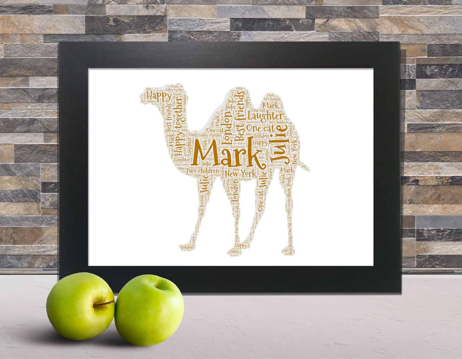 Personalised Camel Word Art