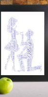 Personalised Engagement Word Art