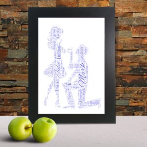 Personalised Engagement Word Art