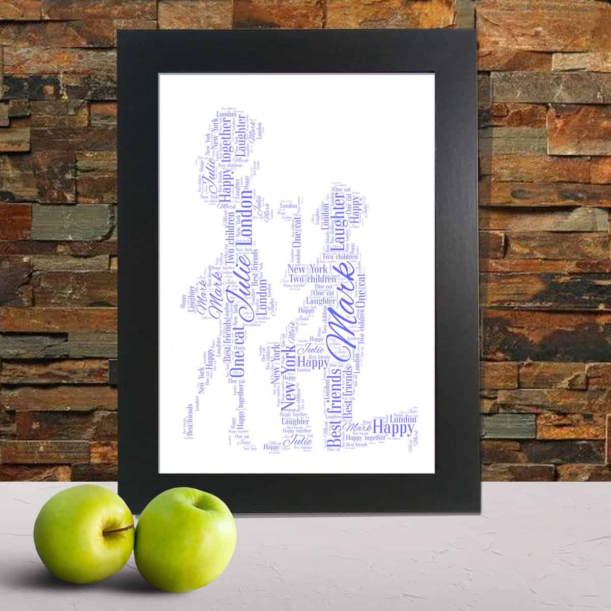 Personalised Engagement Word Art