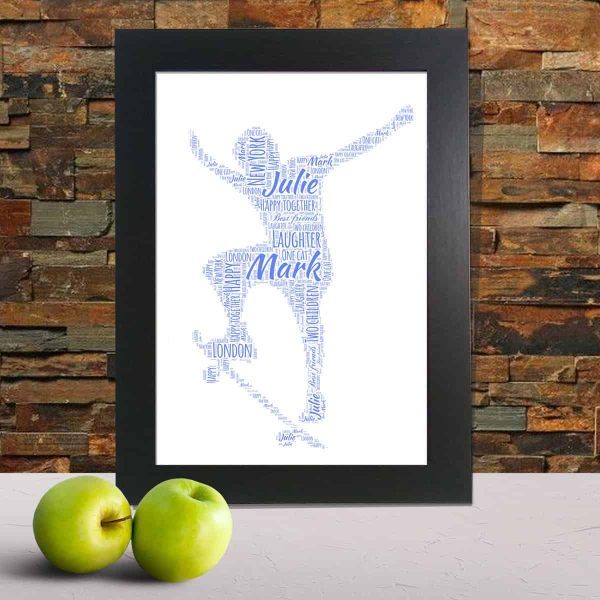 Personalised Skateboarder Word Art