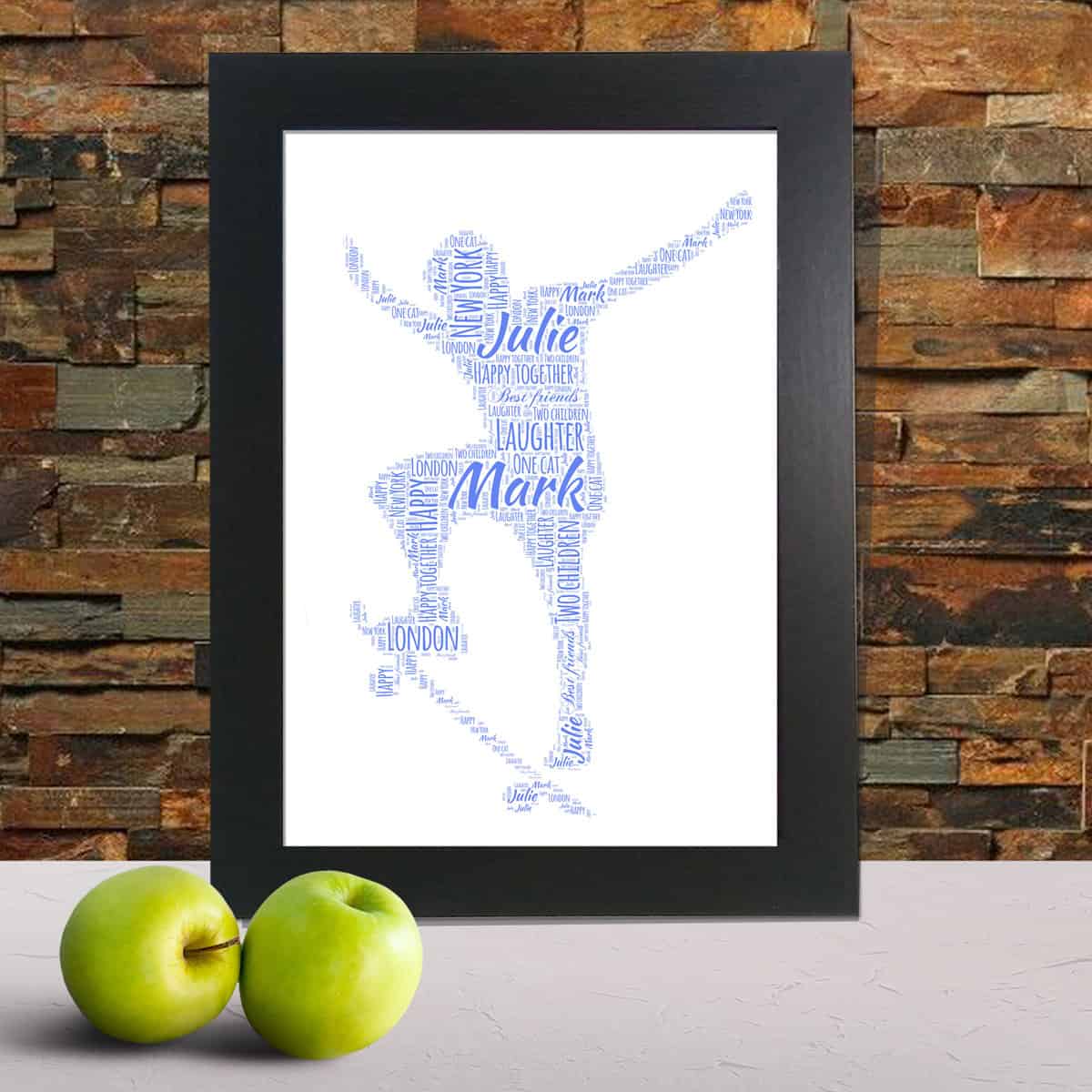 Personalised Skateboarder Word Art