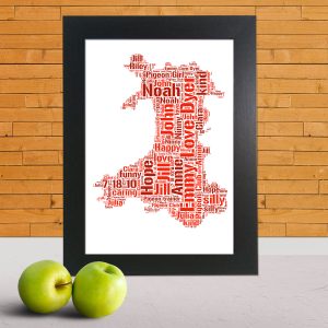 Wales word art