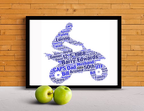 Quad bike word art