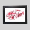Racing car word art