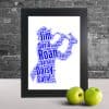 Personalised Saxophone Player Word Art
