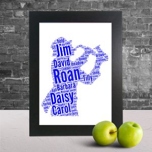 Personalised Saxophone Player Word Art