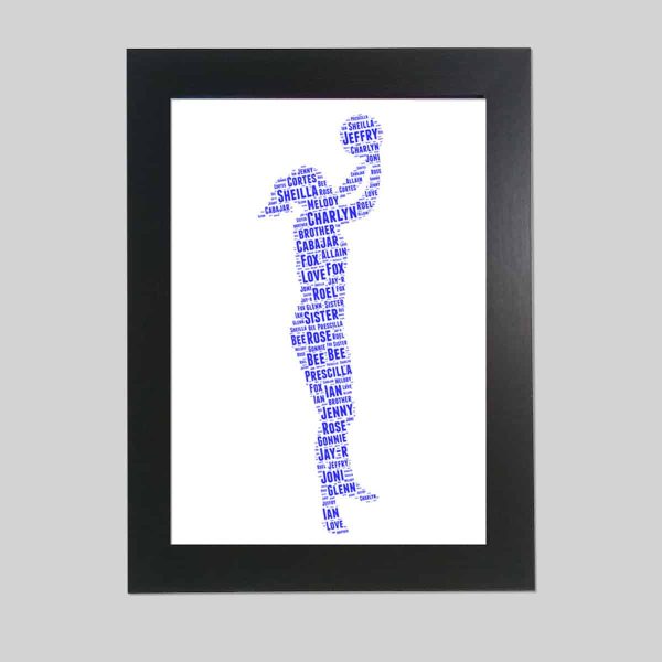 Personalised Netball Player word art