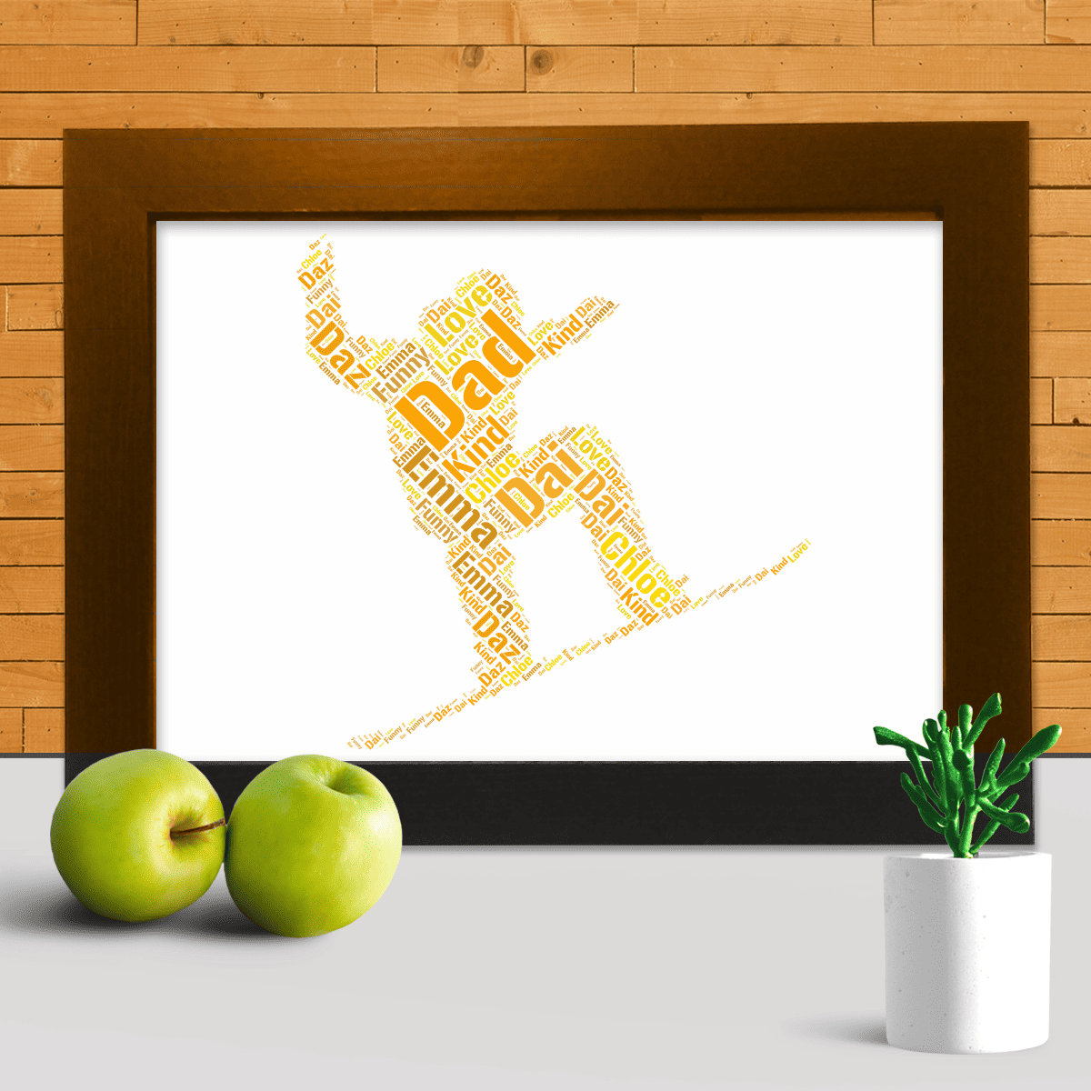 Custom Snowboarder Word Art – Personalised With Your Own Words - Image 3