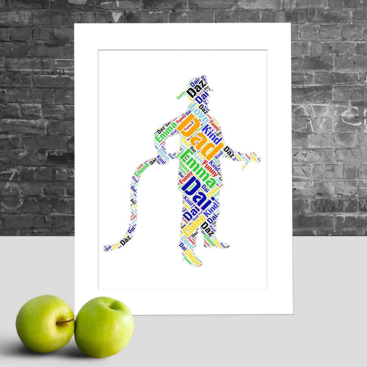 Personalised Fireman Print – Custom Word Art Gift - Image 3