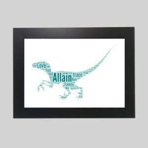 Personalised Dinosaur word art