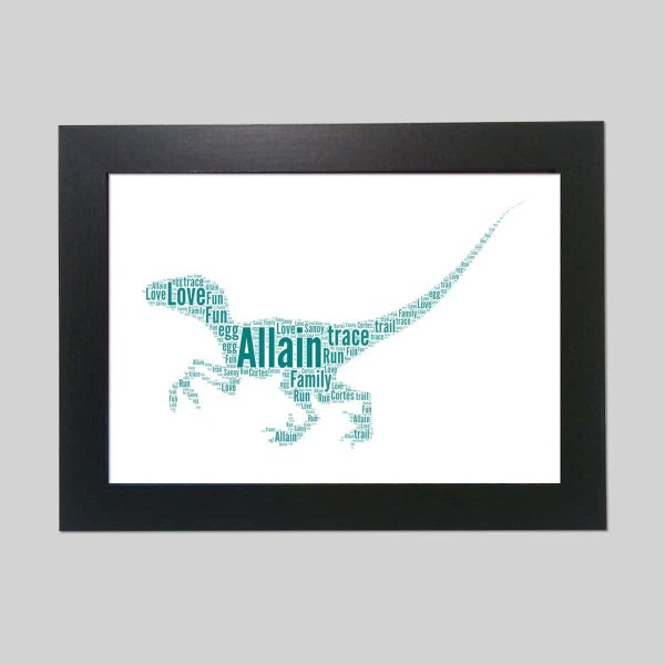 Personalised Dinosaur word art