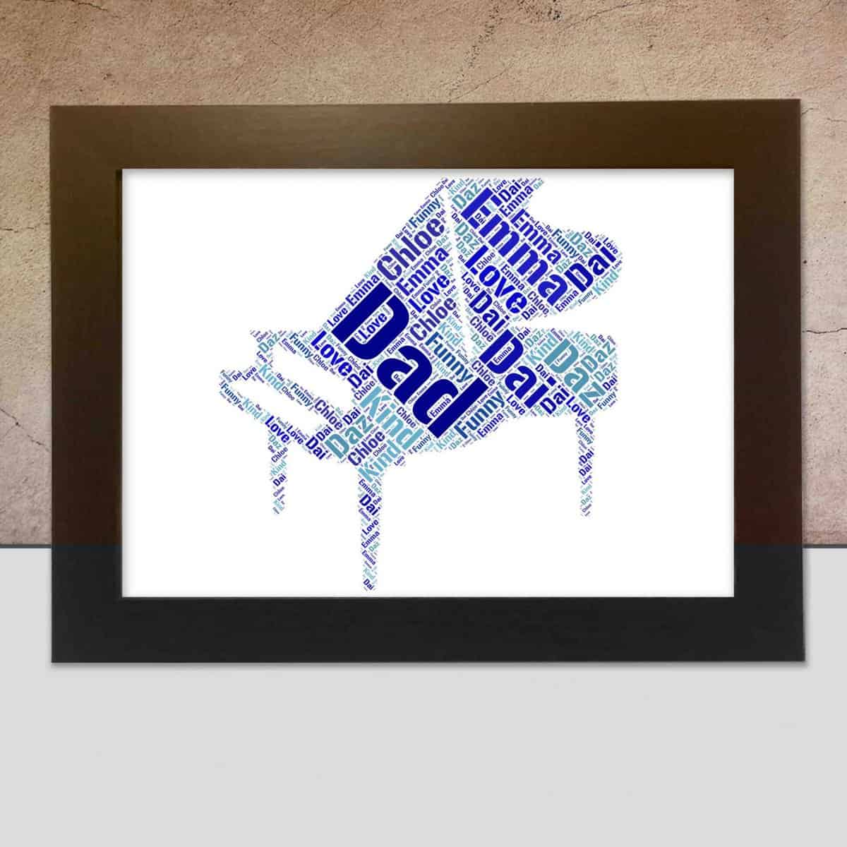 Piano word art