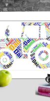 Personalised Tractor word art